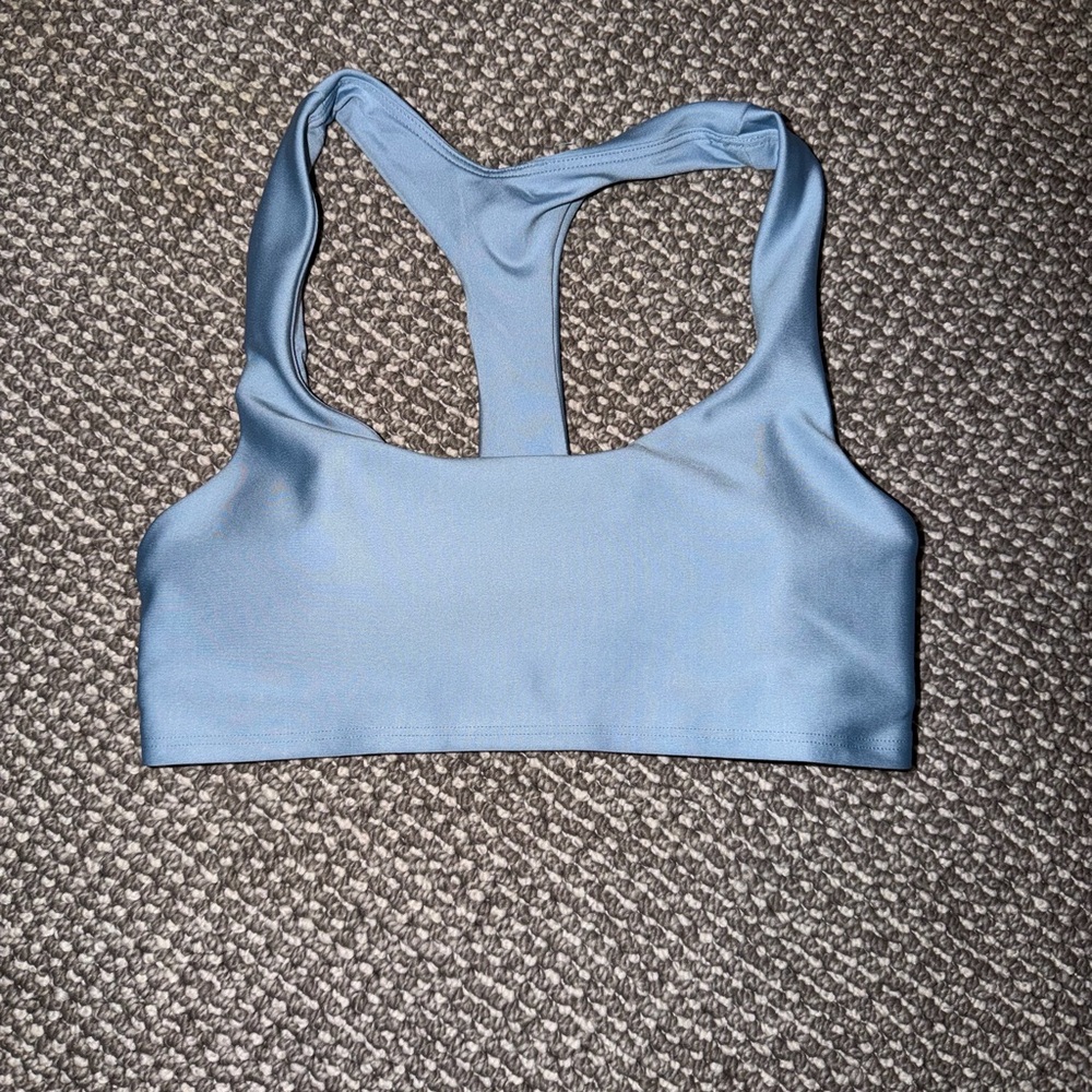 Alo Celestial Blue Airlift Racerback Bra